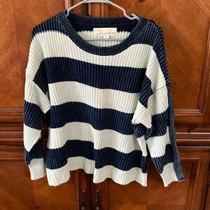 Vintage Havana Navy and White Striped Sweater